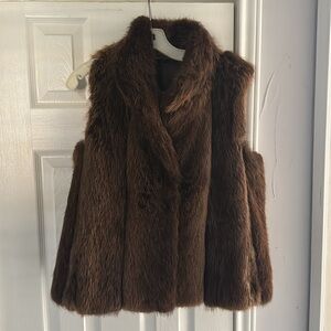 Mink fur vest, real fur